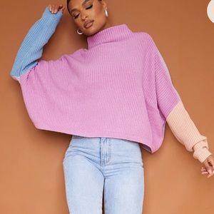 Color block Knit Sweater